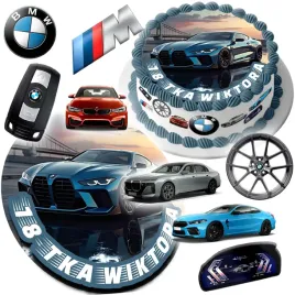 mega-zestaw-oplatek-na-tort-bmw-samochod-auto-auta-8szt-postaci-tekst
