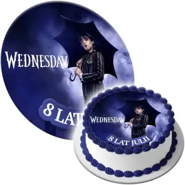 oplatek-na-tort-wednesday-rodzina-addams-tekst-twoj-napis