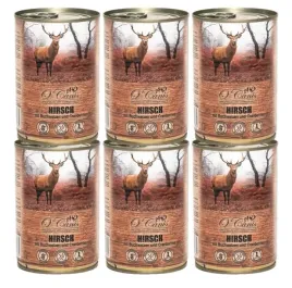 6-x-o-canis-pies-jelen-z-kasza-gryczana-puszka-400-g