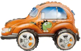 balon-foliowy-samochod-pomaranczowy-garbus-auto-urodziny-cars-57-cm