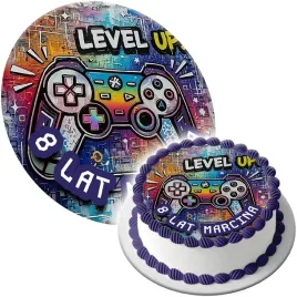 oplatek-jadalny-na-tort-gaming-gamer-dla-gracza-urodziny-tekst-twoj-napis