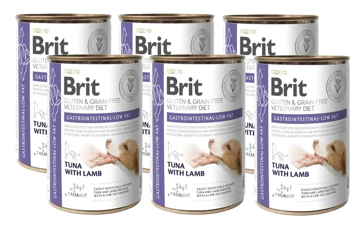 BRIT Grain Free Vet Diet Dog Gastrointestinal Tuńczyk z jagnięciną - mokra karma dla psa - 400 g