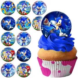 oplatek-na-tort-babeczki-muffinki-sonic-blyskawica-zestaw-12szt