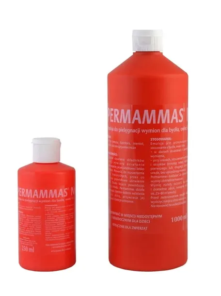 Permammas, maść do wymion dla krów, kóz, owiec, 1l