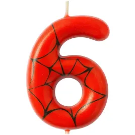 swieczka-na-tort-cyfra-6-szesc-pajak-spider-ozdoba-tortu-urodziny