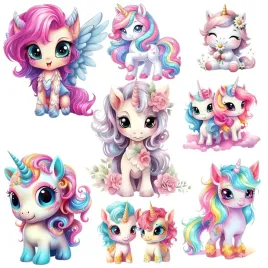 oplatek-na-jednorozec-unicorn-koniki-zestaw-postaci-8szt