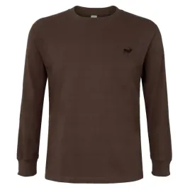 t-shirtkoszulka-mysliwska-bawelna250g-braz-oliwka-haft-jelen-dl-rekaw-l