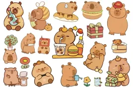 tatuaze-zmywalne-dla-dzieci-kapibara-capibara-kapybara-capybara-cg625