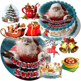 mega-zestaw-oplatek-z-napisem-na-tort-boze-narodzenie-mikolaj-8-ilustracji