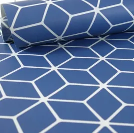 tapeta-geometryczna-kostki-granatowa-ekologiczna