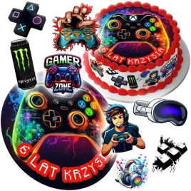 mega-zestaw-oplatek-na-tort-gaming-gamer-dla-gracza-8szt-postaci-tekst