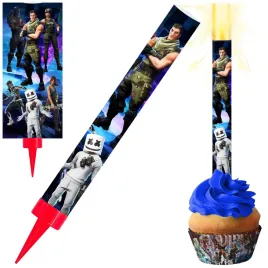 fontanna-swieczka-tortowa-raca-na-tort-fortnite-gaming-urodziny-12cm-1szt