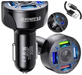 ladowarka-4-porty-usb-pd-qc-3-0-do-auta-kabel-szybkie-doladowanie-tel