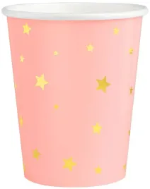 kubeczki-jednorazowe-rozowe-w-zlote-gwiazdki-urodziny-6szt