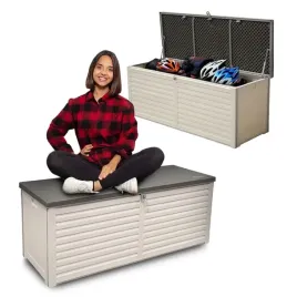 skrzynia-ogrodowa-390-l-balkonowa-kufer-siedzisko-duza-larus-bezowa