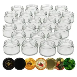 60x-sloik-szklany-250-ml-z-zakretka-na-przetwory-dzemy-konfitury-miod