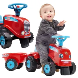 traktorek-jezdzik-auto-dla-dziecka-z-przyczepka-kierownica-czerwony-pojazd