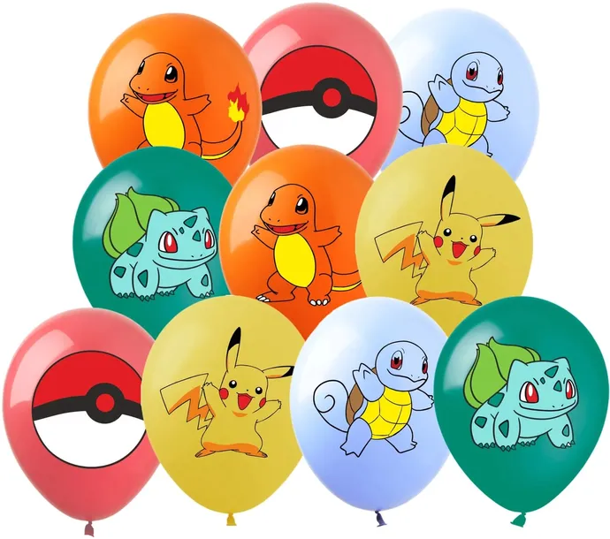BALON BALONY ZESTAW POKEMON GO PIKACHU 10szt