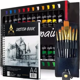 zestaw-farby-akrylowe-w-tubce-24x12-ml-pedzle-7szt-w-etui-oraz-szkicownik-a4-100-kartek