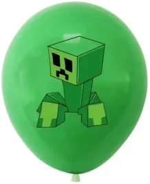 balony-urodzinowe-zestaw-creeper-steve-minecraft-piksele-10szt