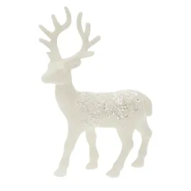 bialy-blyszczacy-renifer-z-brokatem-figurka-swiateczna-do-stroikow-22-cm
