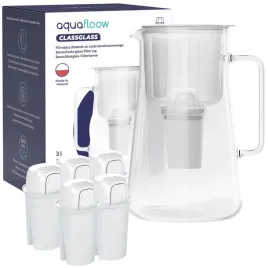 dzbanek-szklany-aquafloow-classglass-3l-bialy-6x-filtr-wklad-aquafloow