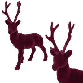 burgundowy-renifer-figurka-swiateczna-dekoracja-prezent-pod-choinke-28x20cm