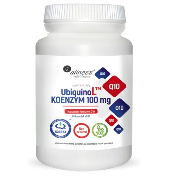 Suplement diety Aliness Ubiqinol Koenzym Q10 100 mg 60 kapsułek