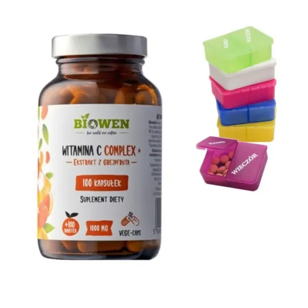 Biowen WITAMINA C COMPLEX+ 1000 mg ekstrakt z grejpfruta 100 kaps. + Gratis