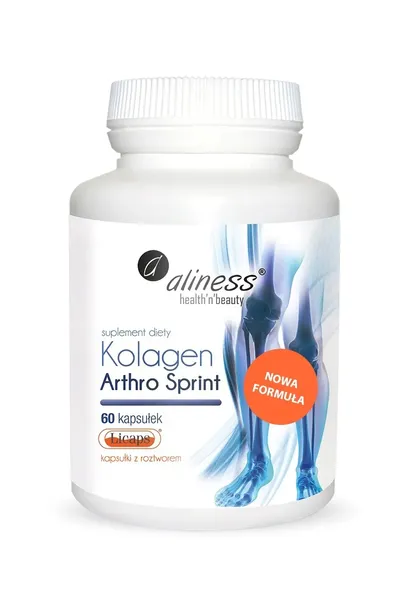 KOLAGEN ARTHRO SPRINT Kwas hialuronowy Szybsze wchłanianie Aliness 60 kaps.