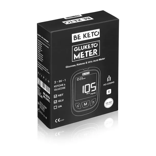 BeKeto GLUKOMETR & KETOMETR Zestaw Startowy do badania KETONÓW I GLUKOZY