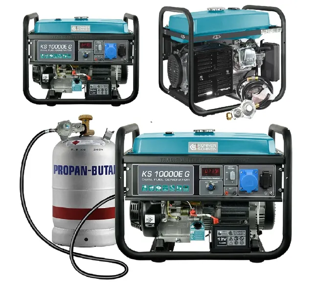 AGREGAT PRĄDOTWÓRCZY KS10000E G BENZYNA-GAZ 230V 8kW PRĄDNICA NA MIEDZI