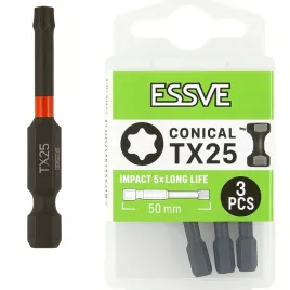 bity-essve-impact-tx25-50mm-stozkowe-3szt