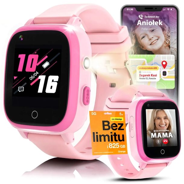 Smartwatch dla Dzieci Zegarek Telefon Lokalizacja Dziecka Rozmowy Nauka PL