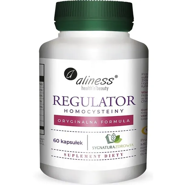 Aliness regulator homocysteiny 60 kapsułek witamina B2 B6 TMG