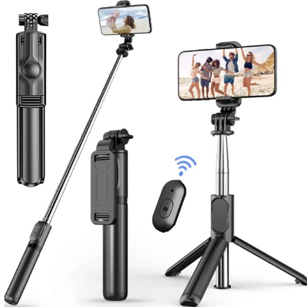 KIJEK DO SELFIE STICK STATYW DO TELEFONU Z PILOTEM BLUETOOTH TRIPOD STATYW