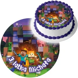 oplatek-na-tort-piksele-minecraft-tekst-twoj-napis
