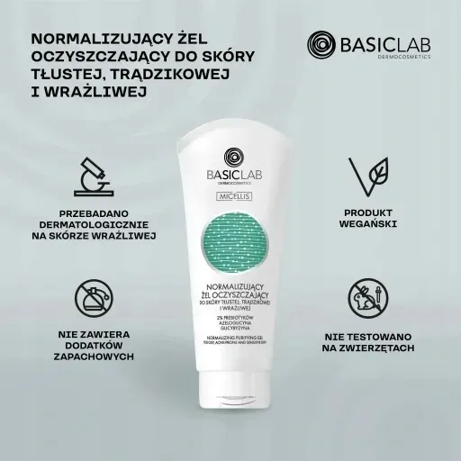 normalizujacy-zel-oczyszczajacy-skora-tlusta-basiclab-micellis-100ml-stan-nowy