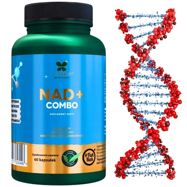 NAD+ COMBO LANCO - Koenzym Q10, Apigenina, L-tryptofan - 60 kapsułek