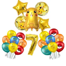 duzy-zestaw-balon-foliowy-pokemon-go-pikachu-7-siodme-urodziny-26szt
