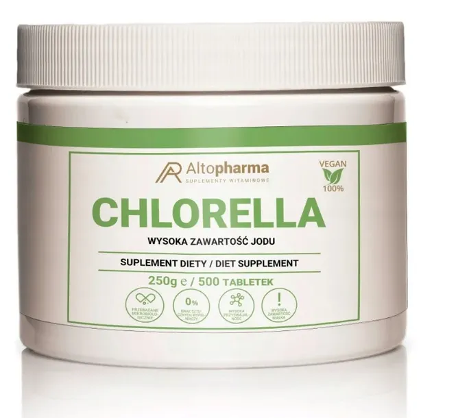 Alto Pharma Chlorella ODPORNOŚĆ TRAWIENIE DETOX tabletki 500 szt. 250 g.