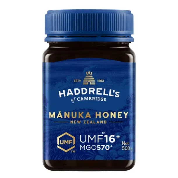 Haddrell's Miód Manuka UMF16+ MGO570 naturalne wsparcie organizmu - 500g