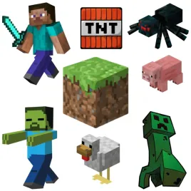 oplatek-na-tort-piksele-minecraft-zestaw-postaci-8szt