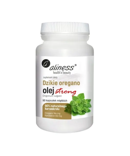 Suplement diety Aliness Dzikie oregano olej strong 90 kapsułek