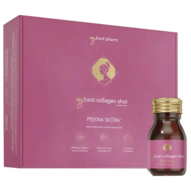 MYBESTPHARM MyBestCollagen Shot Kolagen smak tropical glow 30 buteleczek