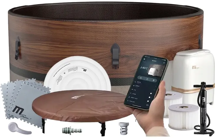 NOWOCZESNE CAŁOROCZNE DMUCHANE SPA DUET 173x65 cm 6 os. WiFi MSPA F-DU062W