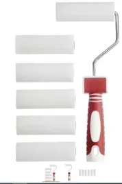 parkside-zestaw-walkow-malarskich-czerwony-6-rolek-piankowych-55-t44