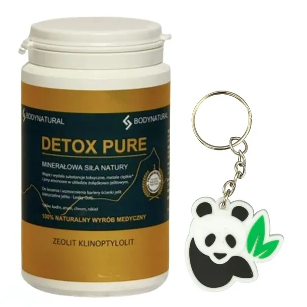 DETOX PURE Zeolit Oczyszczanie organizmu BodyNatural 200 kaps. + GRATIS