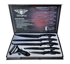 zestaw-5-1-noze-kuchenne-obieraczka-rosa-bella-czarne-rb-9281-promocja