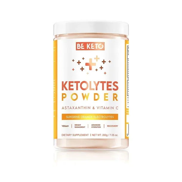 BeKeto ELEKTROLITY KETOLYTES w PROSZKU - Słoneczna Pomarańcza 200g